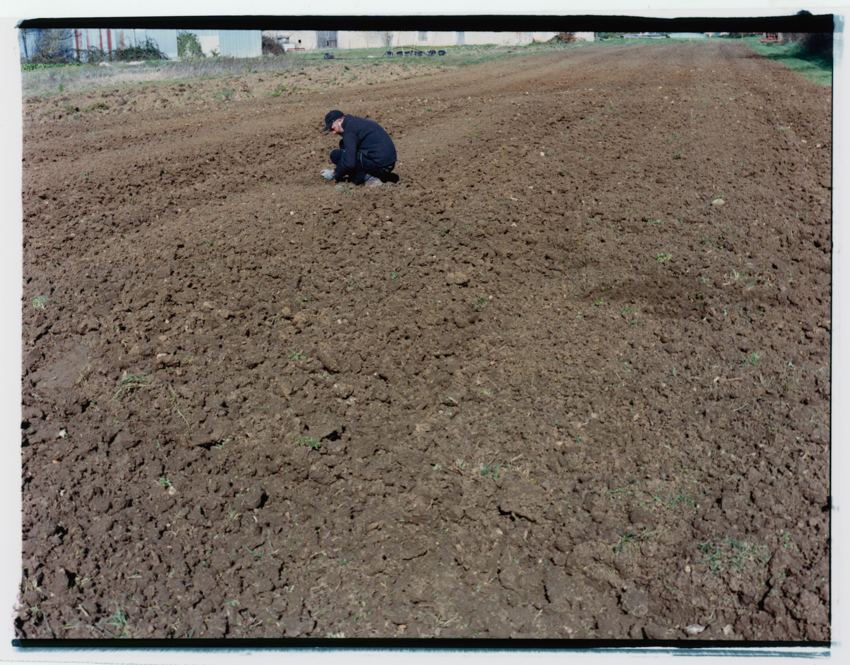 Rebekka Deubner, Plowing the soil so that it dries before spring sowing (Remi), 2025, series The loving earth (referring to soil that sticks to boots), 2023–2026 Courtesy of the artist.